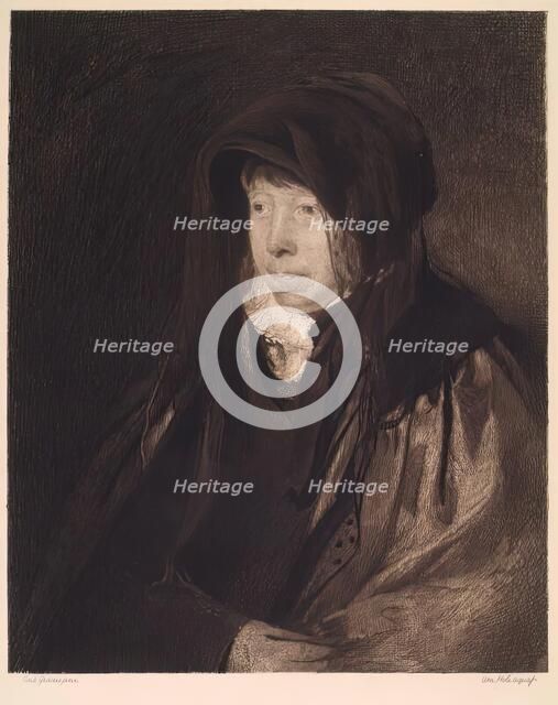 Portrait of the Artist's Mother, c1820s. Creators: Andrew Geddes, William Brassey Hole.