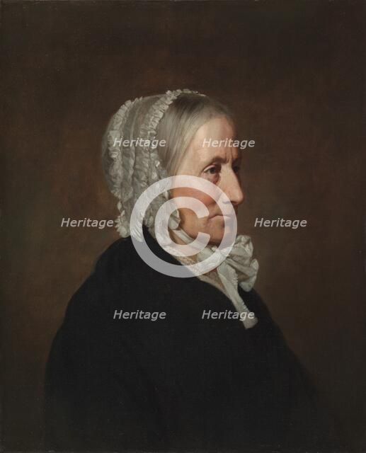 Portrait of the Artist's Mother, probably mid-1800s. Creator: Allen Smith (American, 1810-1891).