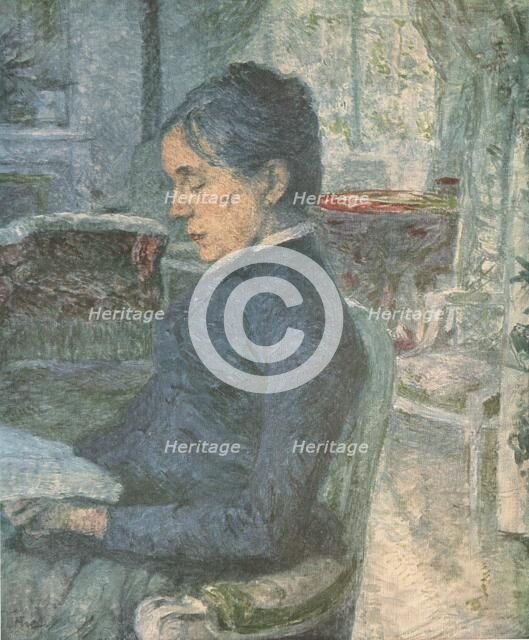 'Portrait of the Artist's Mother Reading', 1881, (1952). Creator: Henri de Toulouse-Lautrec.