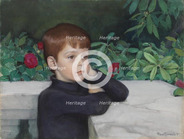 Portrait of the Artist's Son (Heikki Järnefelt), 1897. Creator: Eero Jarnefelt.