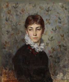 Portrait of the Artist´s sister Miss Hilda Wiik, 1880. Creator: Maria Wiik