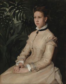 Portrait of the Artist's Sister Ellen Edelfelt, 1876. Creator: Albert Edelfelt
