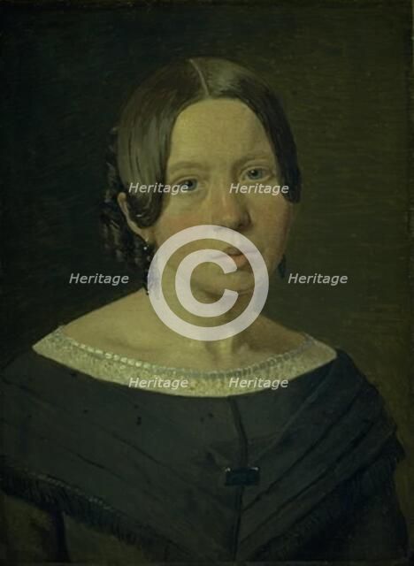 Portrait of the Artist´s Sister-in-Law Johanne Elisabeth Kobke, née Sundbye, 1842. Creator: Christen Kobke.
