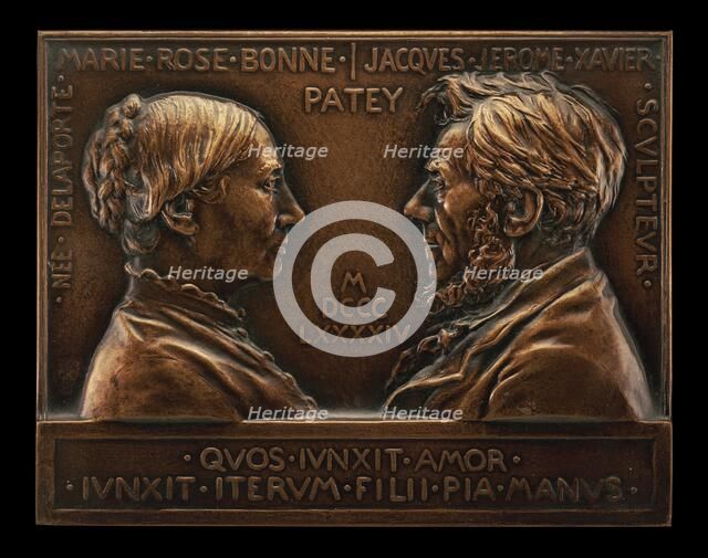 Portrait of the Artist's Parents, Marie-Rose-Bonne...Patey and Jacques-Jérôme-Xavier..., 1894.  Creator: Henri-Auguste-Jules Patey.
