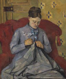 Portrait of the Artist's Wife, 1877. Creator: Paul Cezanne