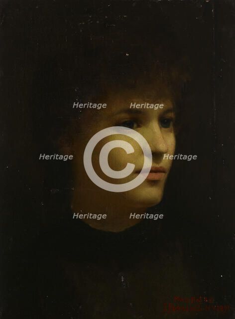 Portrait of the Artist's Wife, 1891. Creator: Juho Forsell.