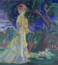 Portrait of the Artist's Wife, 1908. Creator: Törneman; Axel (1880-1925)