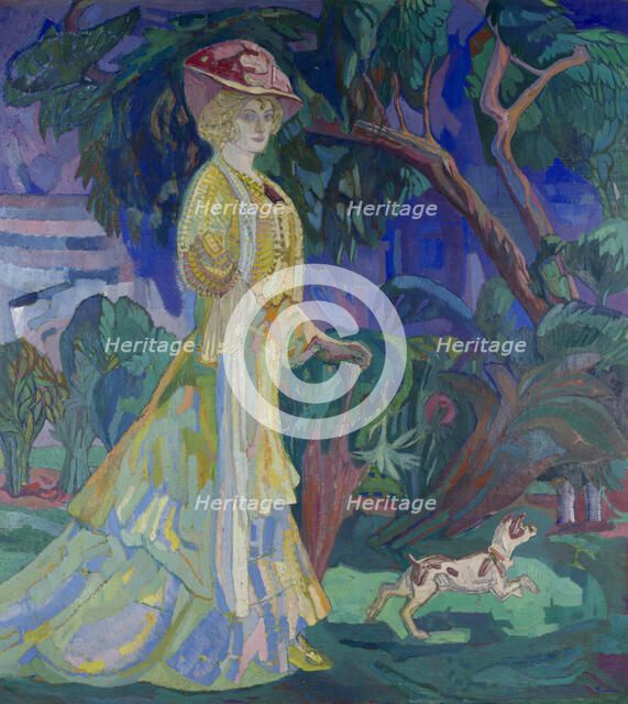 Portrait of the Artist's Wife, 1908. Creator: Törneman; Axel (1880-1925).