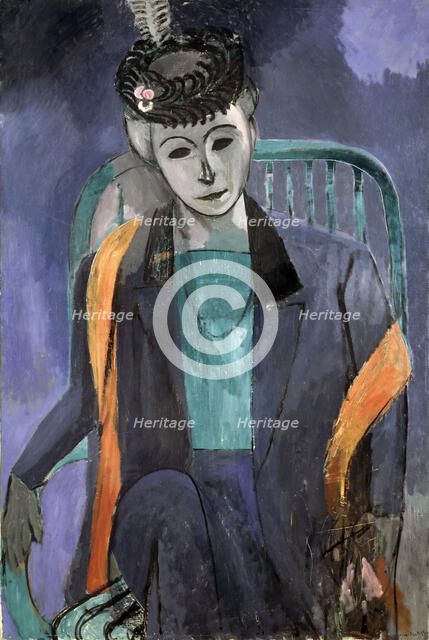 'Portrait of the Artist's Wife', 1913.  Creator: Henri Matisse.