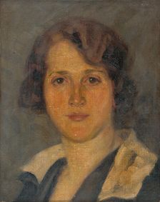 Portrait of the artist's wife, 1935. Creator: Andrej Kovacik
