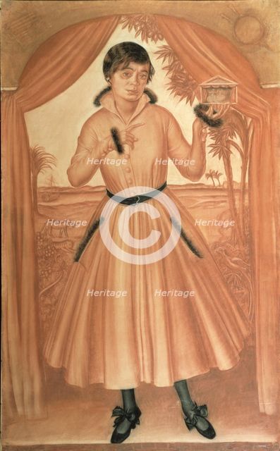 Portrait of the artist's wife, c. 1917. Artist: Yakovlev, Alexander Yevgenyevich (1887-1938)