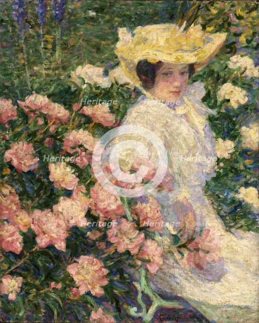 Portrait of the Artist's Wife, Helene, 1896. Creator: Carl Newman.