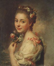 Portrait of the Artist's Wife Marie Suzanne, née Giroust, 1763. Creator: Alexander Roslin (1718-1793)