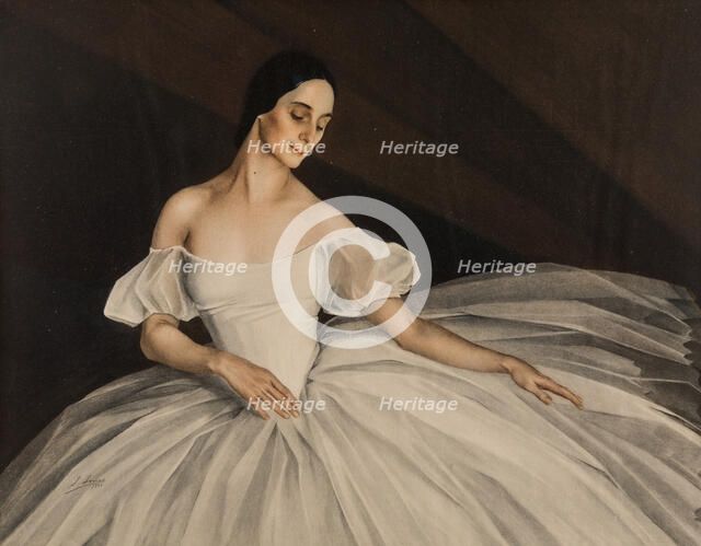 Portrait of the ballerina Anna Pavlova (1881-1931), 1924.
