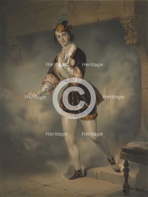 Portrait of the ballerina Marie Taglioni (1804-1884) as Satanella, 1853.
