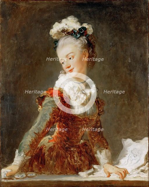 Portrait of the ballerina Marie-Madeleine Guimard (1743-1816). Artist: Fragonard, Jean Honoré (1732-1806)