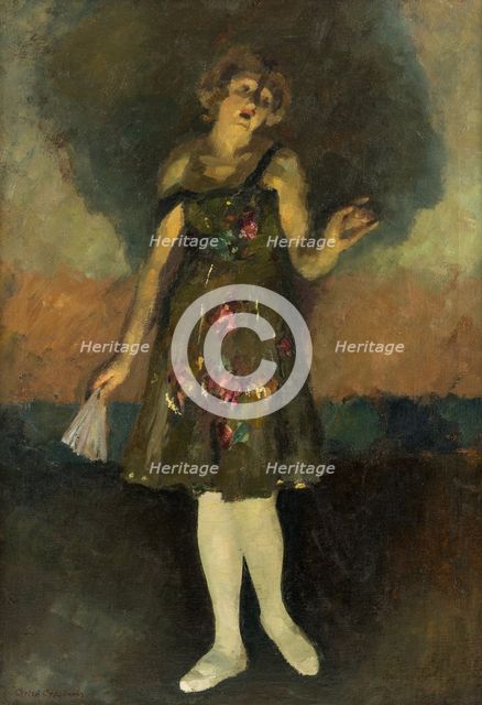 Portrait of the ballet dancer Olga Glebova-Sudeikina (1885-1945), 1910s.