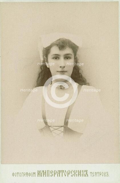 Portrait of the Ballet dancer Matilda Kschessinska, 1890s. Creator: Anonymous.