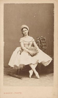 Portrait of the ballet dancer Marie Petipa (1857-1930), c1875. Creator: Disdéri, André Adolphe-Eugène (1819-1889)