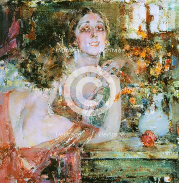 Portrait of the ballet dancer Vera Fokina (1886-1958), 1923-1925.