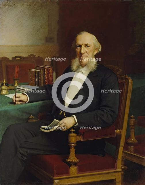 Portrait of the Banker Yevgeny Lamansky, 1886. Creator: Ivan Kramskoy.