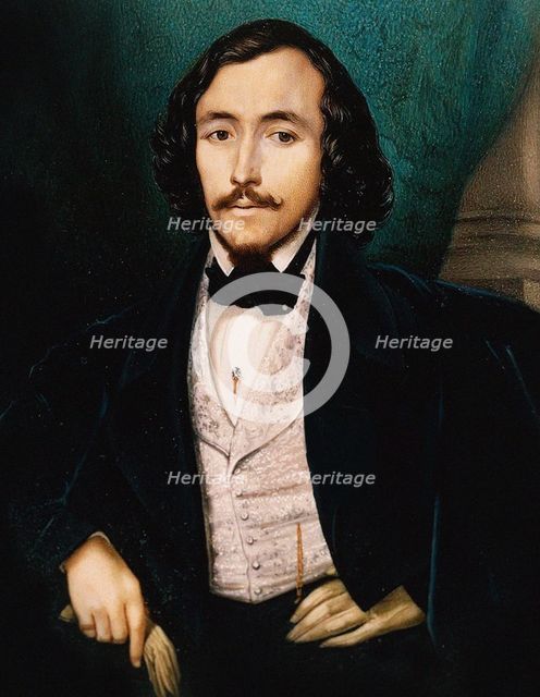 Portrait of the baritone Felice Varesi (1813-1889), .