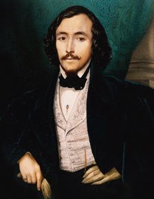 Portrait of the baritone Felice Varesi (1813-1889)