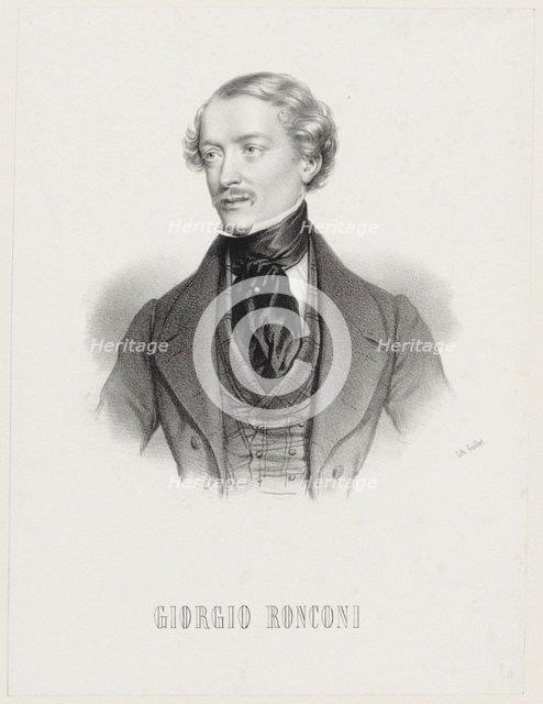 Portrait of the baritone Giorgio Ronconi (1810-1890), 1830s.