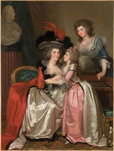 Portrait of the Bergeret de Grandcourt family, c. 1785. Creator: Mosnier, Jean Laurent (1743/44-1808)
