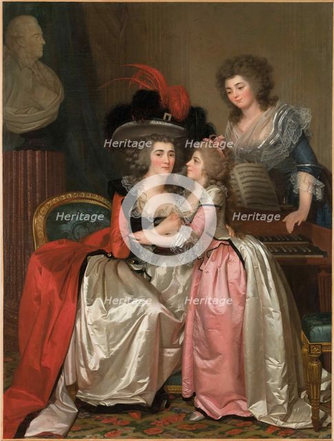 Portrait of the Bergeret de Grandcourt family, c. 1785. Creator: Mosnier, Jean Laurent (1743/44-1808).