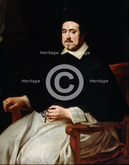 'Portrait of the Bishop of Antwerp Ambrosius Cappelus', 17th century.  Artist: Abraham Jansz van Diepenbeeck