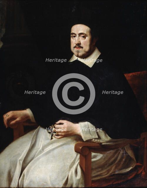 'Portrait of the Bishop of Antwerp Ambrosius Cappelus', 17th century.  Artist: Abraham Jansz van Diepenbeeck