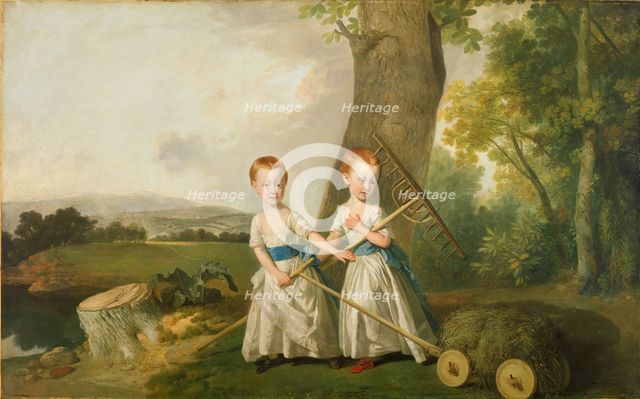 Portrait of the Blunt Children, 1766-80.  Creator: Johan Zoffany.