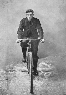Portrait of the cyclist CG Wridgway, 1896. Creators: RW Thomas, CG Wridgway
