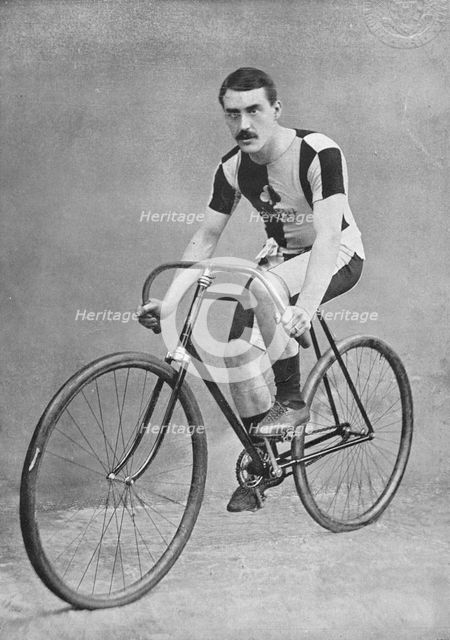 Portrait of the cyclist AJ Watson, 1896.  Creator: RW Thomas.