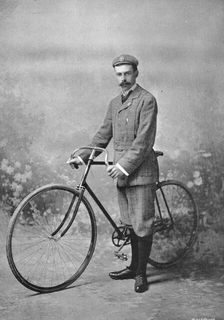 Portrait of the cyclist AW Horton, 1896. Creator: Symmons & Thiele