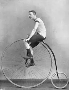 Portrait of the cyclist JH Adams Rowley, 1896. Creator: RW Thomas