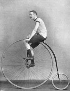 Portrait of the cyclist JH Adams Rowley, 1896. Creator: RW Thomas