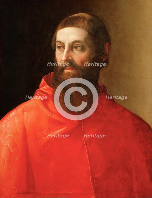 Portrait of the Cardinal Rodolfo Pio , ca 1545.