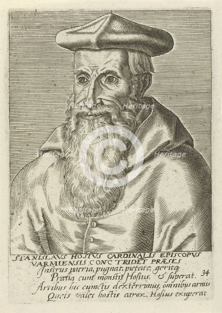 Portrait of the cardinal Stanislaus Hosius (1504-1579), 1570s.