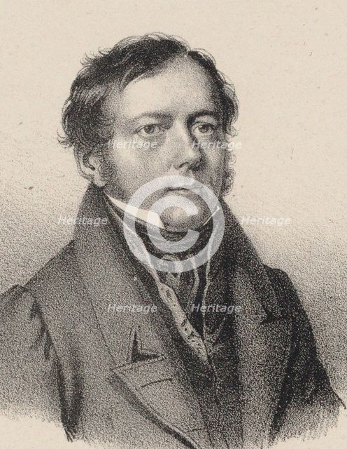 Portrait of the cellist composer Justus Johann Friedrich Dotzauer (1783-1860), c. 1850.