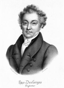 Portrait of the cellist, conductor and composer Pierre-Louis Hus-Desforges (1773-1838). Creator: Lemercier, Joseph (1803-1887)