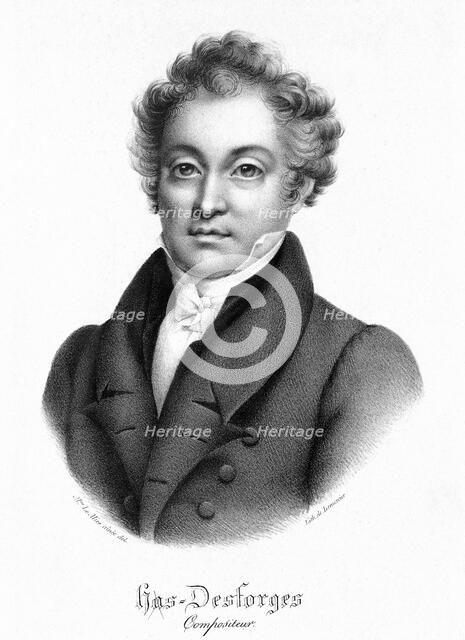 Portrait of the cellist, conductor and composer Pierre-Louis Hus-Desforges (1773-1838). Creator: Lemercier, Joseph (1803-1887).