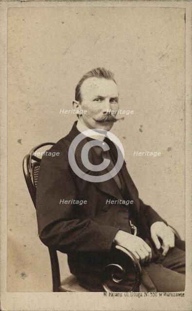 Portrait of the cellist and composer Moritz Karasowski (1823-1892), ca 1865. Creator: Fajans, Maksymilian (1827-1890).