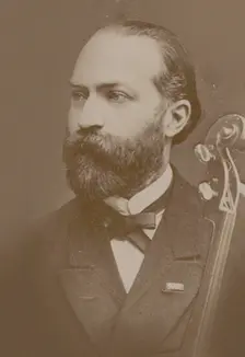 Portrait of the cellist and composer Friedrich Grützmacher (1832-1903, 1880. Creator: Anonymous