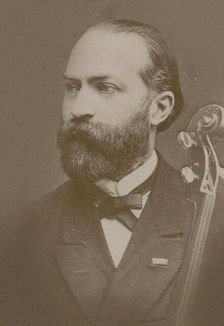 Portrait of the cellist and composer Friedrich Grützmacher (1832-1903, 1880. Creator: Anonymous