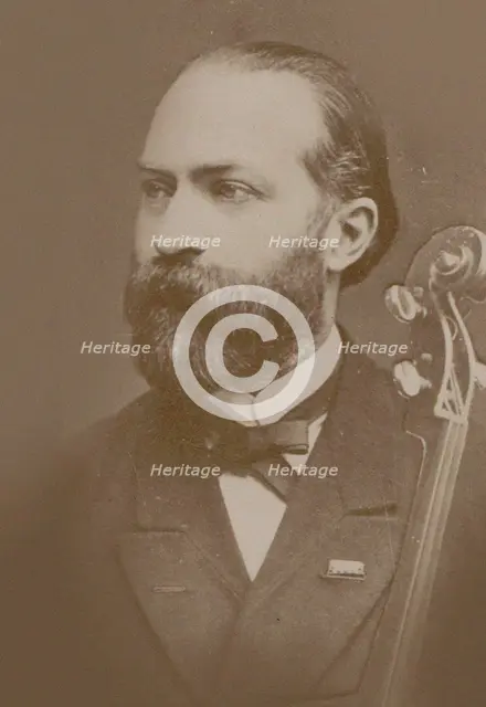 Portrait of the cellist and composer Friedrich Grützmacher (1832-1903, 1880. Creator: Anonymous.