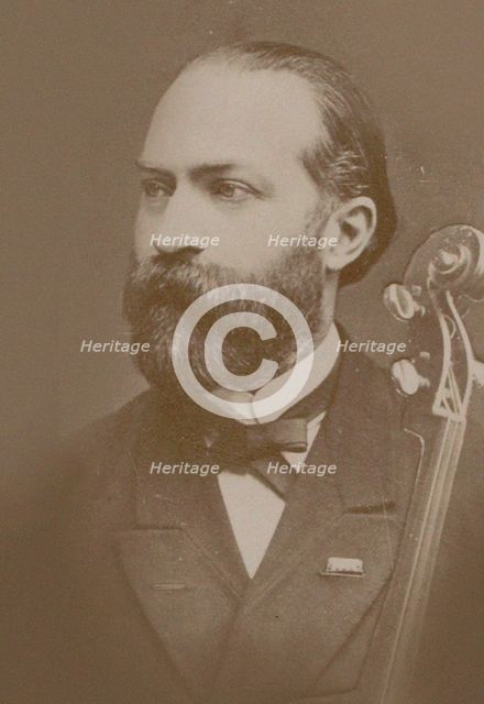Portrait of the cellist and composer Friedrich Grützmacher (1832-1903, 1880. Creator: Anonymous.