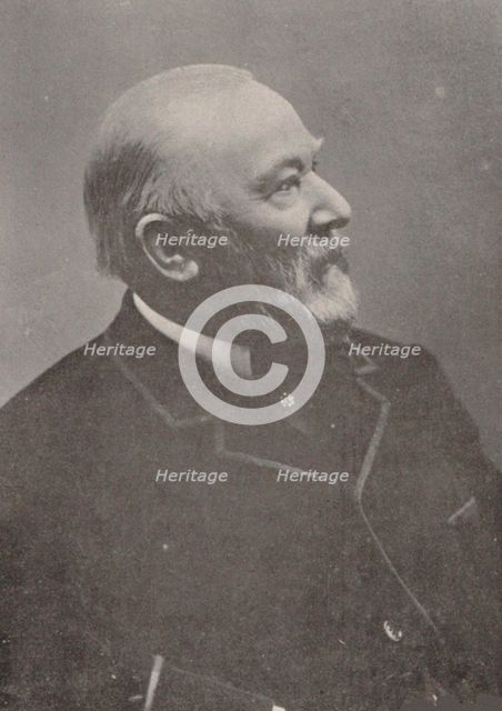 Portrait of the cellist and composer Georg Goltermann (1824-1898), 1890.