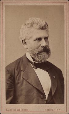 Portrait of the cellist and composer Georg Goltermann (1824-1898), c. 1880. Creator: Photo studio Edmund Behncke, Schwerin